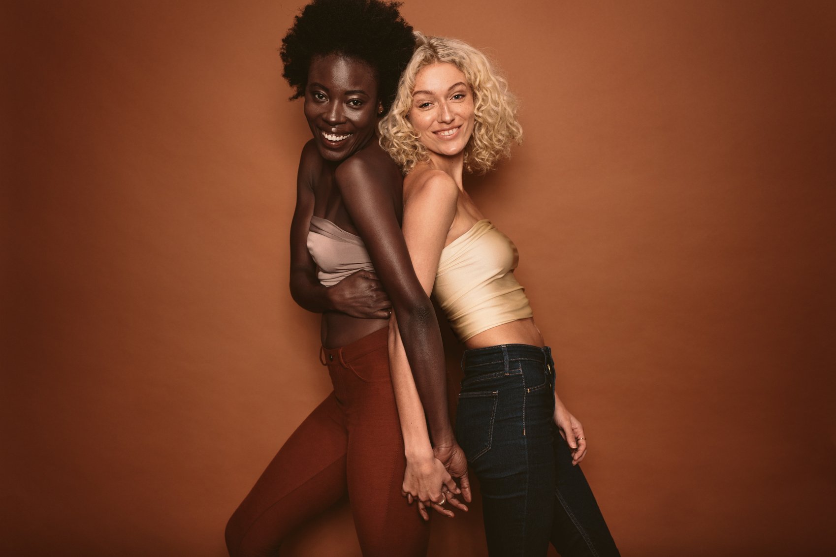 Multi Ethnic Female Models Posing in Studio